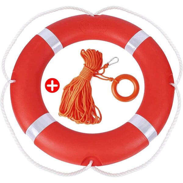 Throw Ring with Floating Lifesaving Rope