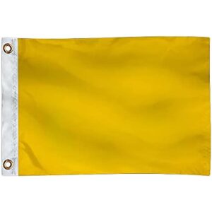 Yellow Quarantine Flag, Nylon, 12 inch x 18 inch
